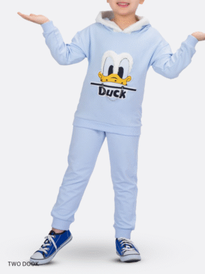 هودی و شلوار تودوک دخترانه مدل دانل داگ - کد 5835